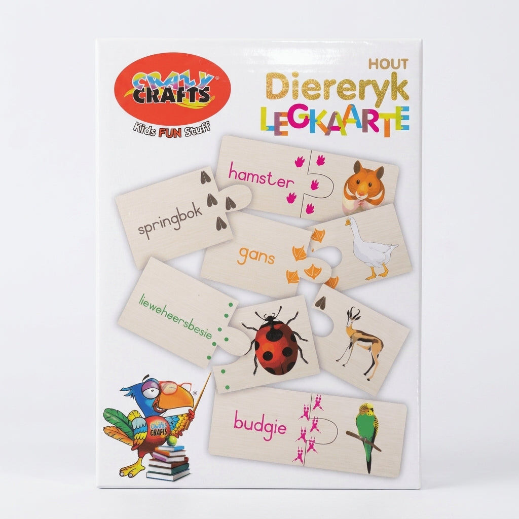 Craft-Ucation Puzzles Afrikaans - Diereryk (60 Pieces)