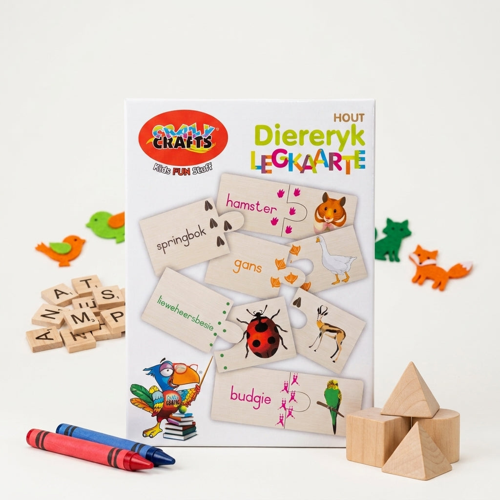 Craft-Ucation Puzzles Afrikaans - Diereryk (60 Pieces)
