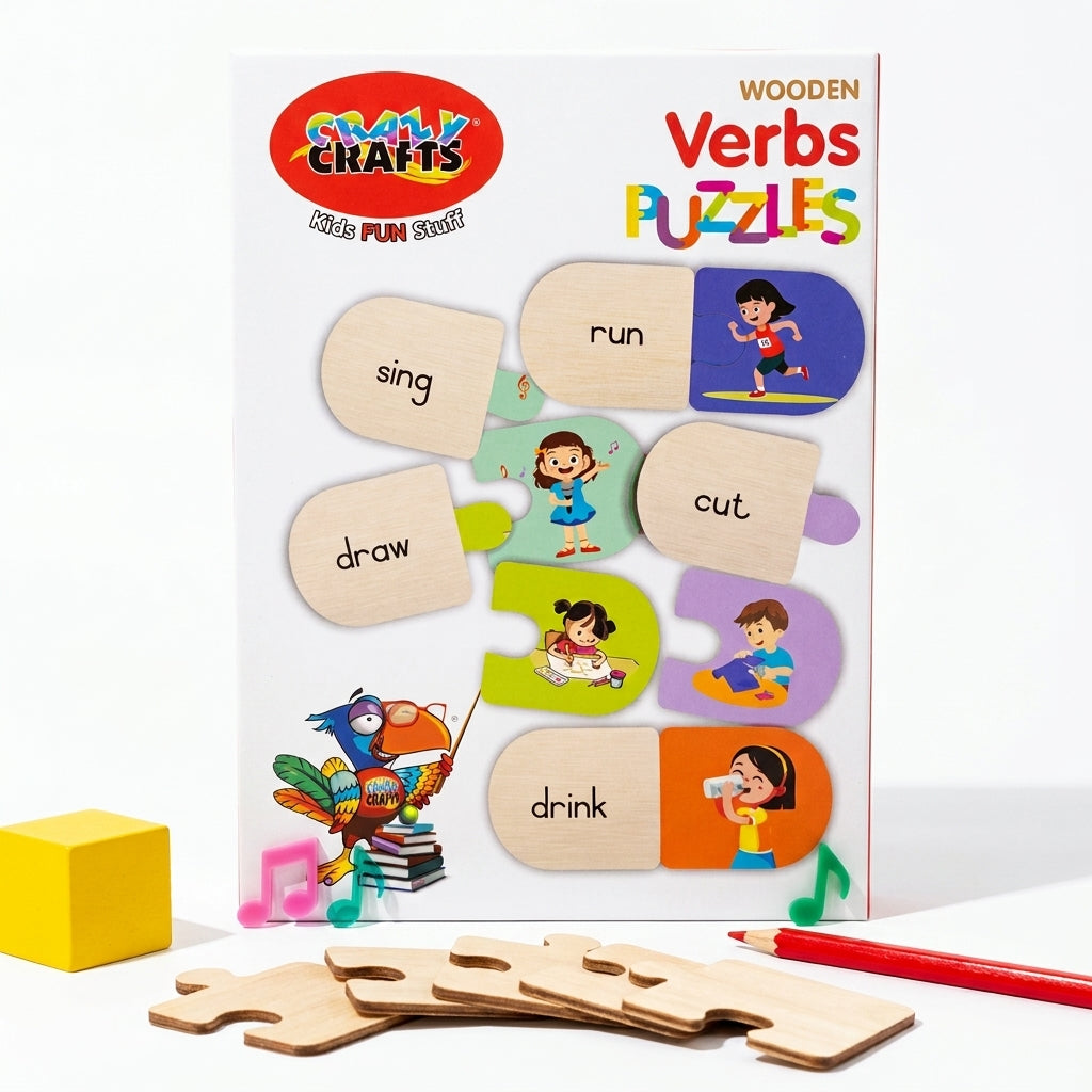 Craft-Ucation Puzzles English - Verbs (54 Pieces)