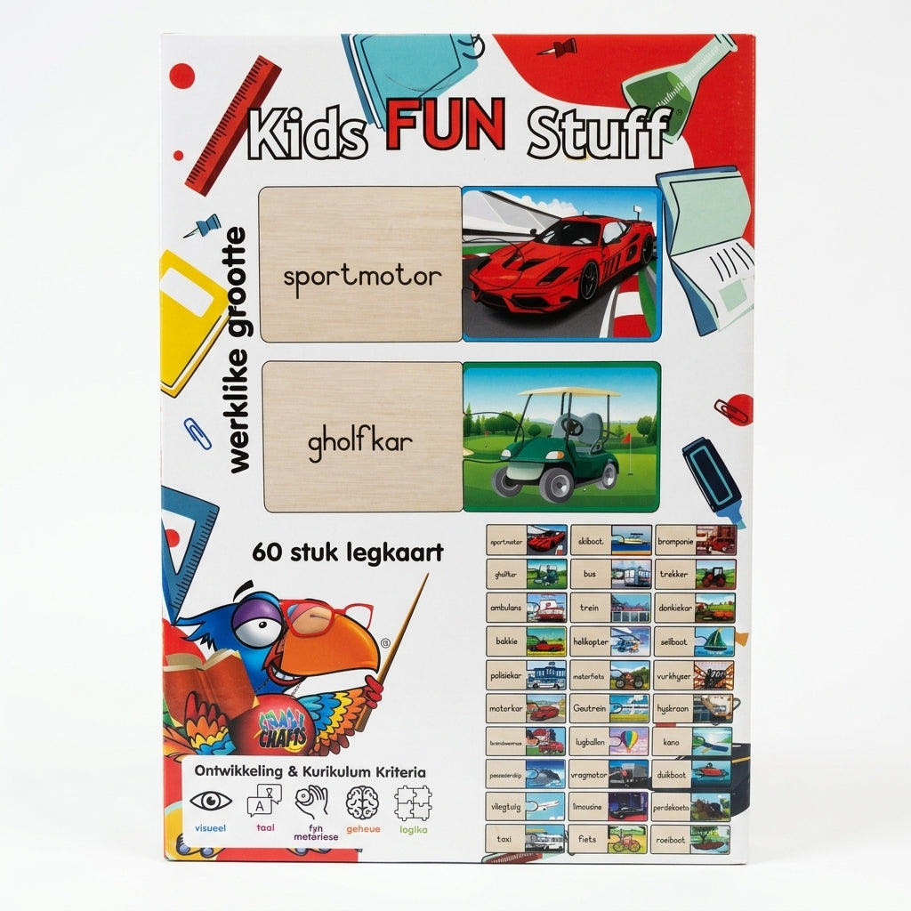 Craft-Ucation Puzzles Afrikaans - Vervoer (60 Pieces)