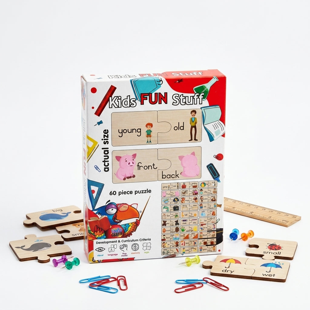 Craft-Ucation Puzzles English - Opposites (60 Pieces)