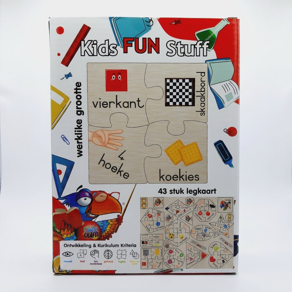 Craft-Ucation Puzzles Afrikaans - Vorms (43 Pieces)
