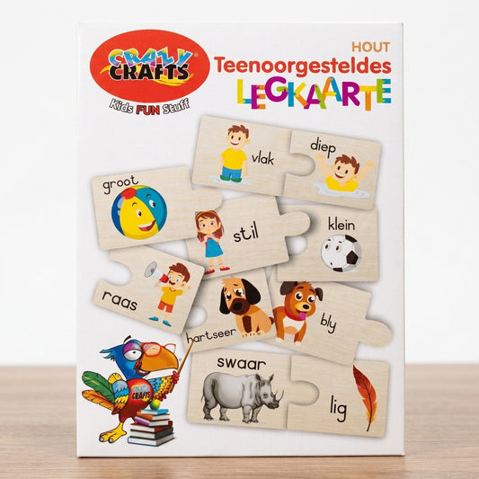 Craft-Ucation Puzzles Afrikaans - Teenoorgesteldes (60 Pieces)