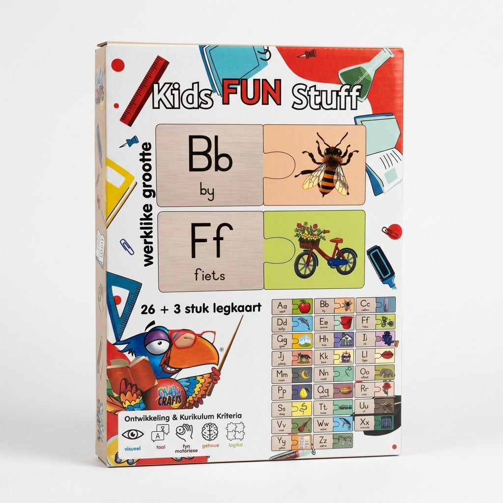 Craft-Ucation Puzzles Afrikaans - Alfabet (52 Pieces)