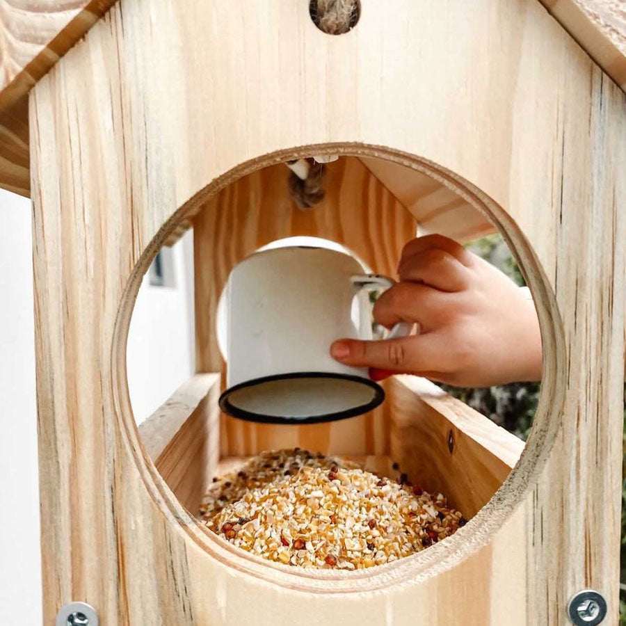 kids wooden bird feeder kit