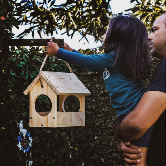 kids wooden bird feeder kit