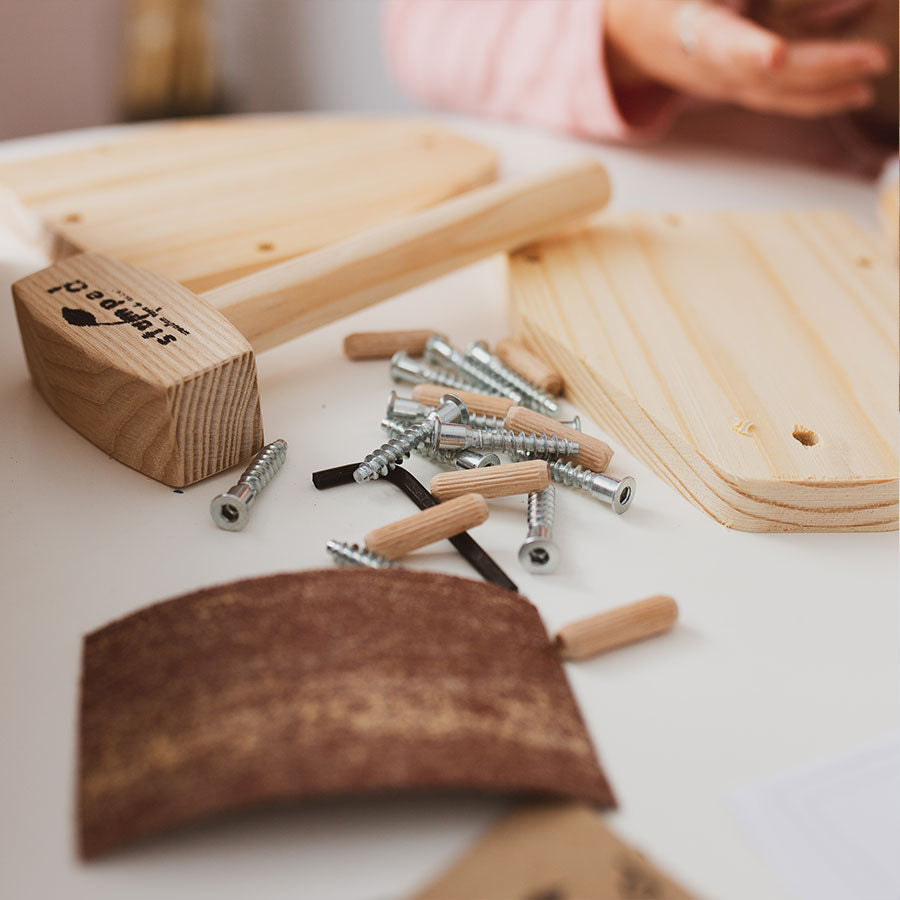 kids wooden tool box kit