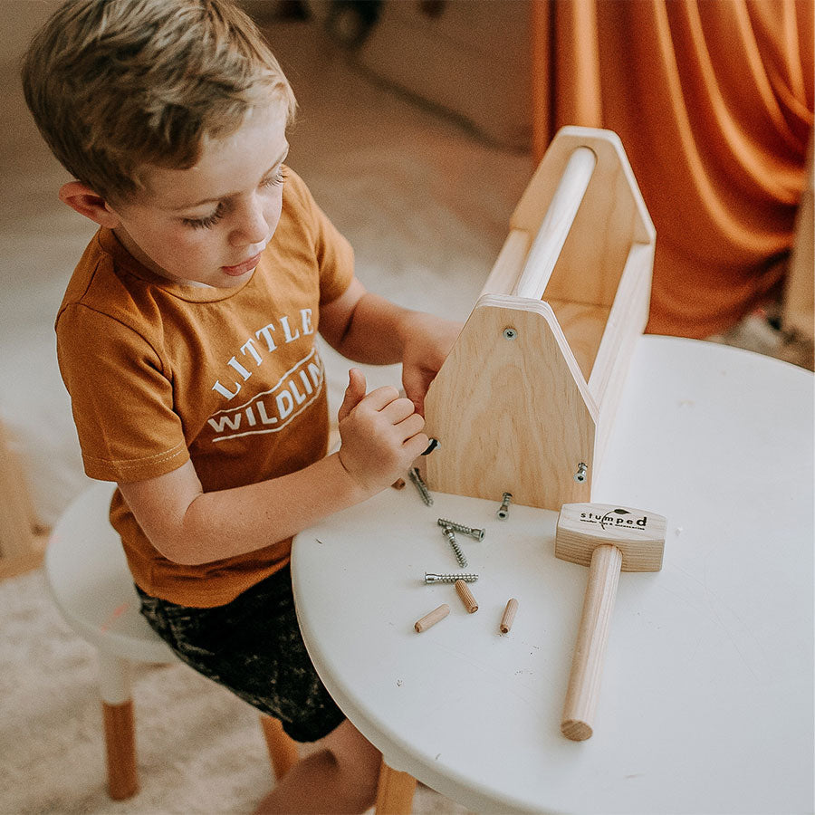 kids wooden tool box kit