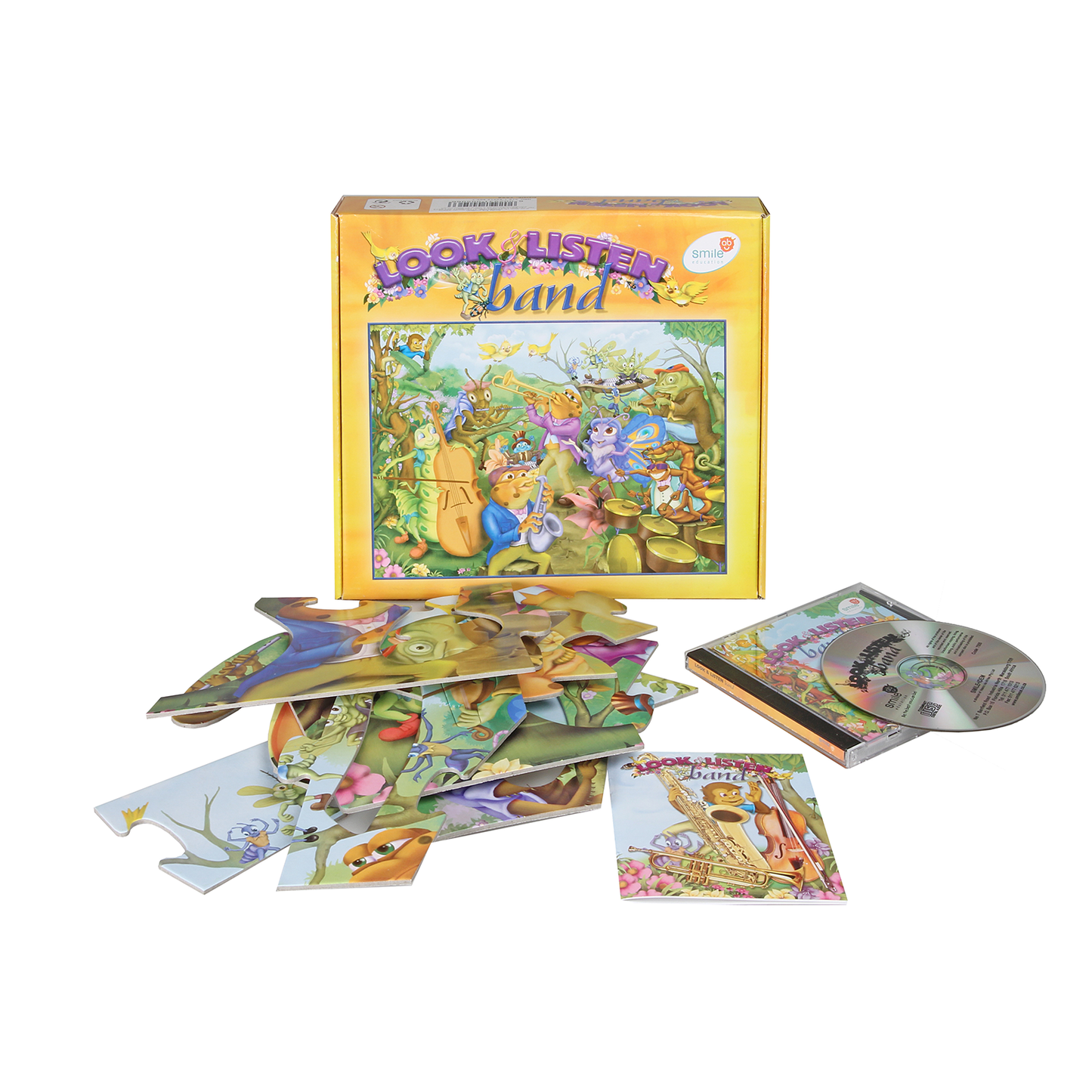 25 Pieces. Includes A CD. Doing Puzzles Can Be Considered A Complete Brain Exercise. Greater Attention To Detail.