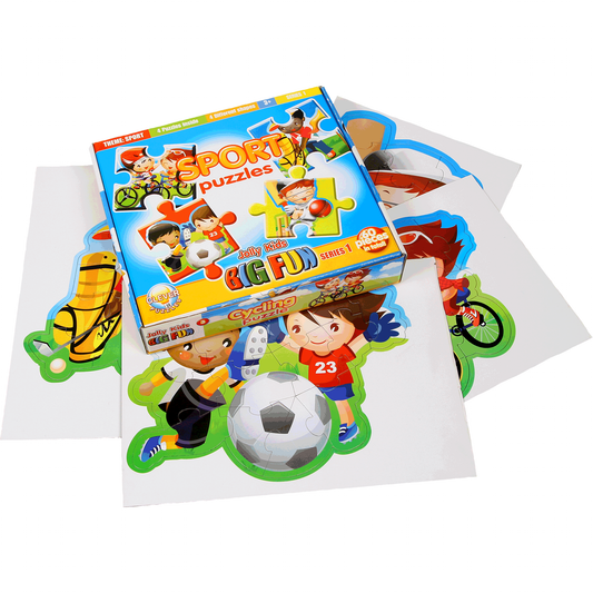 4 One Sports Set. 60 Pieces.  Doing Puzzles Can Be Considered A Complete Brain Exercise. Greater Attention To Detail.