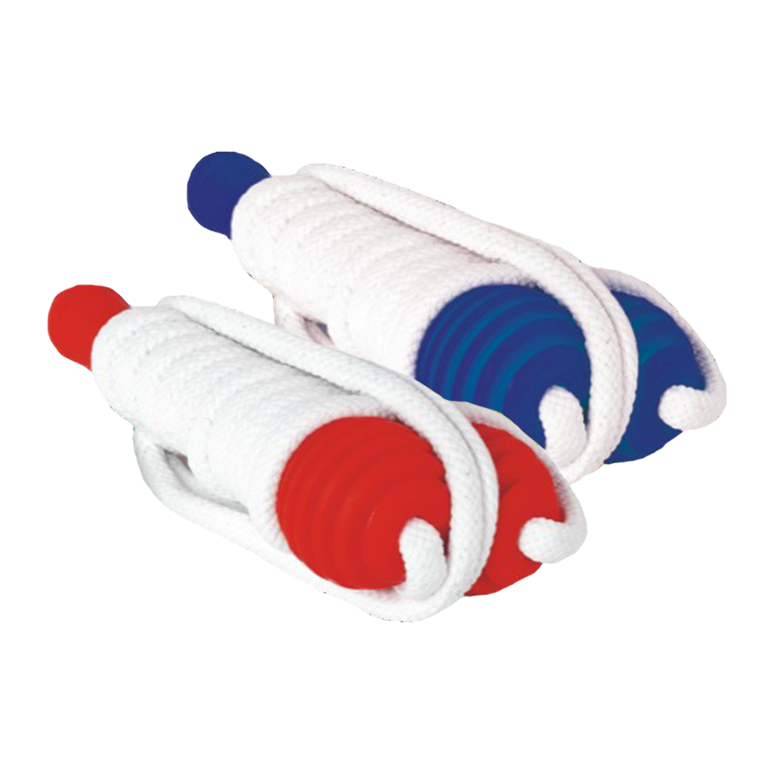 2.6M Cotton Rope. Plastic "Clip Together" Handles For Easy Storage. Length Can Be Adjusted As Required.