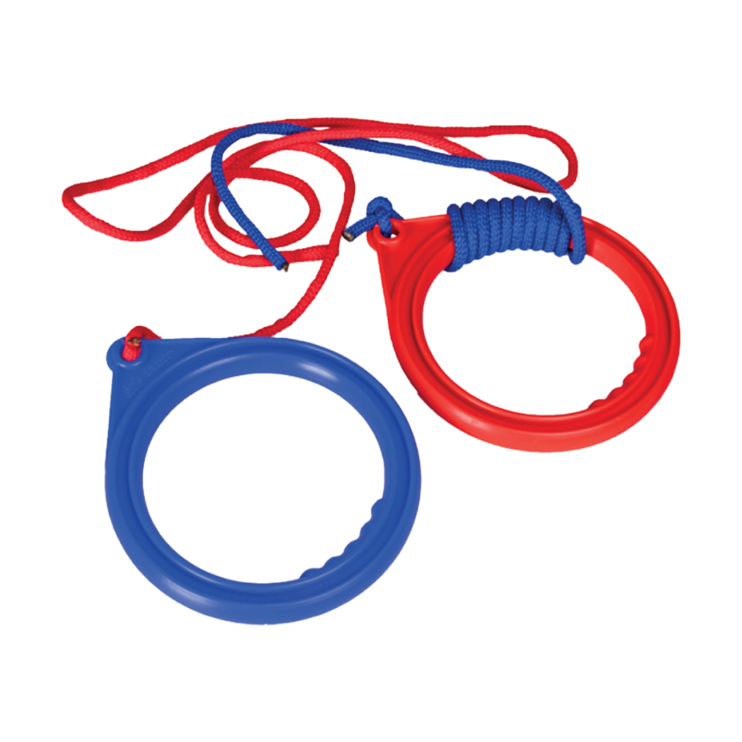 2 x Sturdy Plastic Rings. Strong Rope. Strengthens Shoulder Muscles. Learn Left And Right.