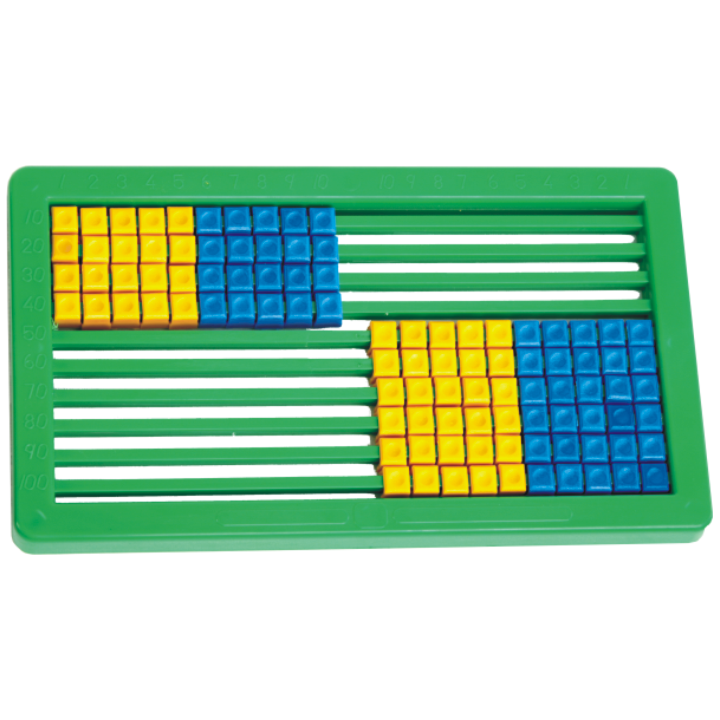 An Instrument For Performing Calculations. Calculations Performed By Sliding Counters Along Rods. Its Primary Purpose Is To Teach Arithmetic To Children. Two Colour Unit. 100 Beads.