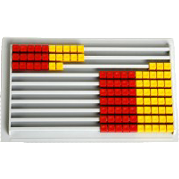 An Instrument For Performing Calculations. Calculations Performed By Sliding Counters Along Rods. Its Primary Purpose Is To Teach Arithmetic To Children. One Colour Unit. 100 Beads.