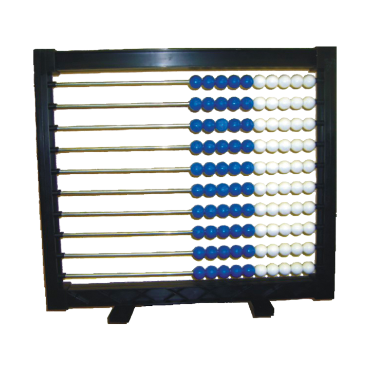 An Instrument For Performing Calculations. Calculations Performed By Sliding Counters Along Rods. Its Primary Purpose Is To Teach Arithmetic To Children. Two Colour Unit. 100 Beads. Includes Stand.