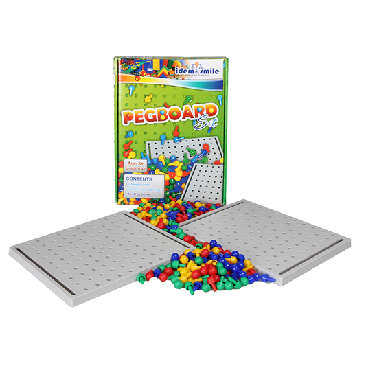 Great For Hand And Eye Coordination. Includes: 2 x Pegboards. 200 x Coloured Pegs. Instructions. Ages 3+