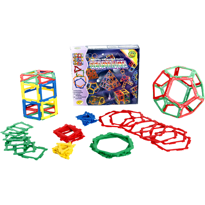 Geostructa: the 3D educational building toy for young masterminds. The ultimate toy for curious kids. Develop planning skills, logical thinking, and math prowess from an early age. Build structures and learn about geometric shapes in a fun and interactive way. Let their imagination run wild with endless building possibilities. Mentoring mathematical masters has never been so fun. Ages 3 and up.