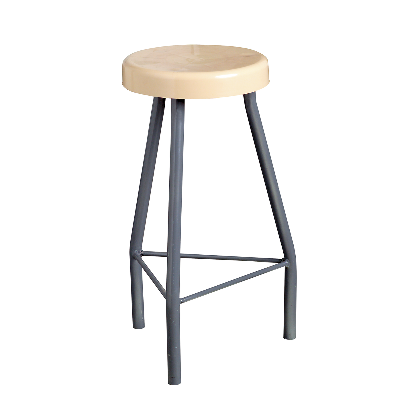 600mm Height. Beige Plastic Seat. Non Slip Plastic Feet. Foot Rest. Great For Homes, Schools, Functions, Events.